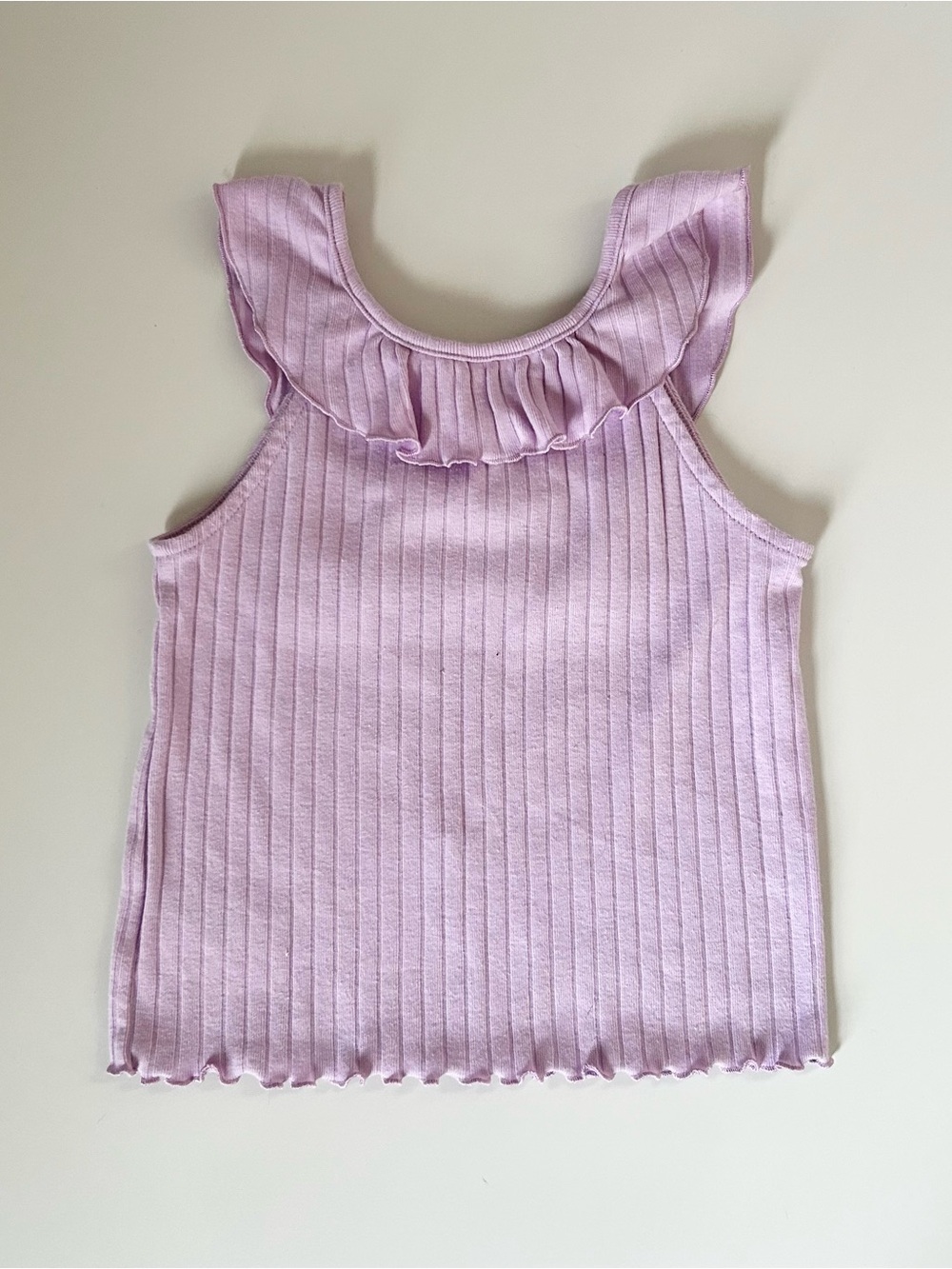 Cat & Jack Toddler Girls Ribbed Ruffle Tank Top Bundle - Picture 6 of 7